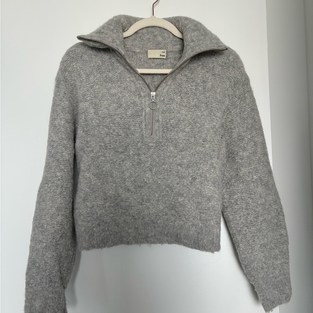 Wilfred Gray Cowl Neck Sweater